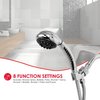 Home Basics Home Basics 8 Function Shower Head Massager, Chrome ZOR96161